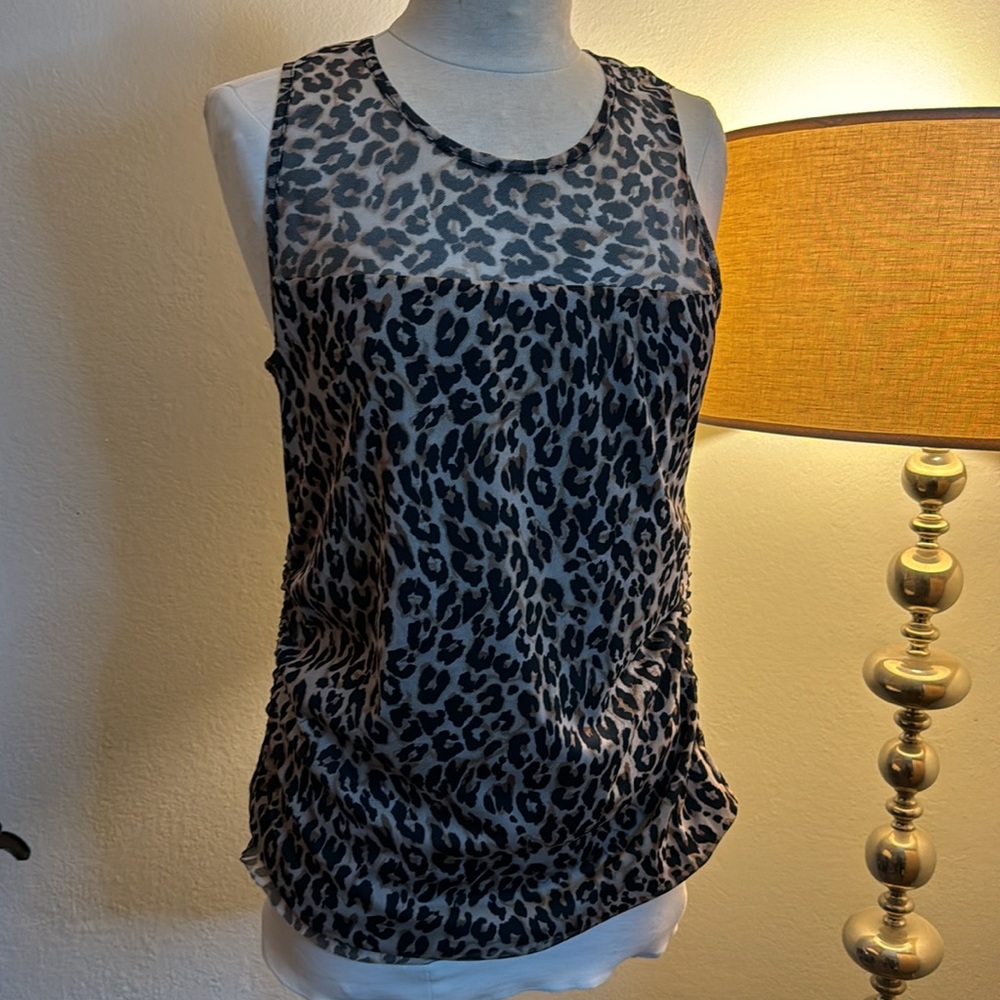 White House Black Market cheetah shell